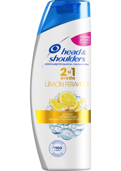 2'si 1 Arada Şampuan + Krem 400 ml Limon Ferahlığı