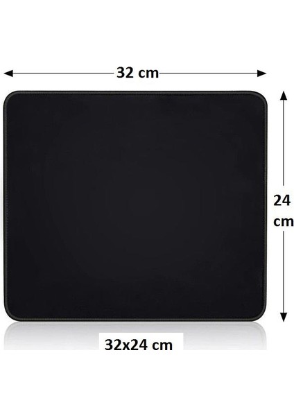 SRF-888 Düz Oyuncu Mouse Pad 32x24cm Siyah fiyatları