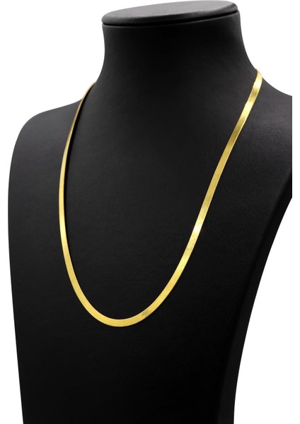 Italyan Yassı Zincir Altın Yaldızlı Gümüş Kolye 194 fiyatları