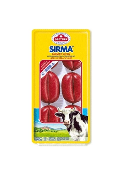 Sırma 6 Adet Parmak Acılı Sucuk 1 kg