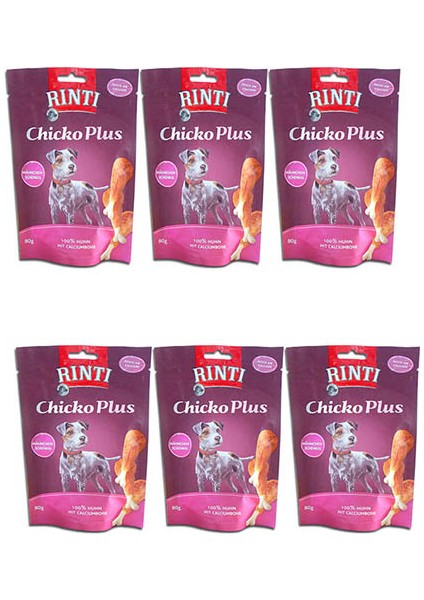 Chicko Plus Tavuk Budu Köpek Ödülü 80 gr x 6'lı Paket
