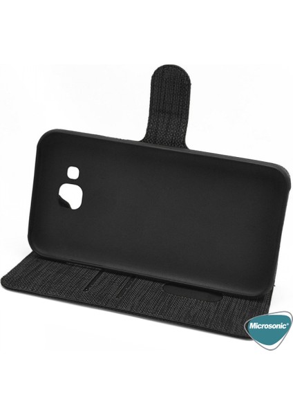 Xiaomi Redmi Note 7 Pro Kılıf Fabric Book Wallet Siyah