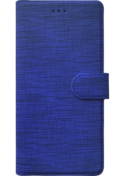 Xiaomi Redmi Note 8 Pro Kılıf Fabric Book Wallet Lacivert