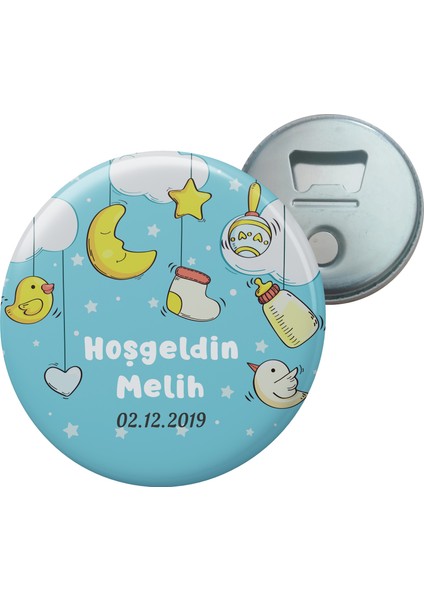 Grafilli Design 011 Hoşgeldin Bebek Magnet Açacak - 10 Adet