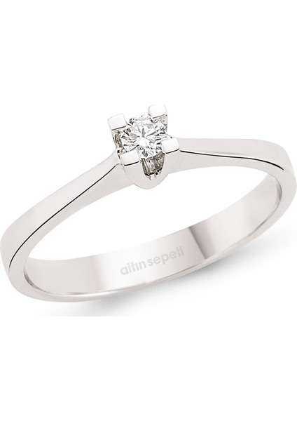 Altınsepeti Pırlanta Tektaş Yüzük 0,15 Ct ASPYZ001