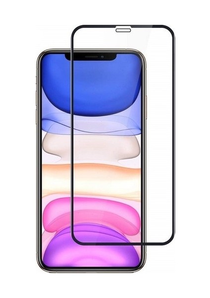 Apple iPhone 11 Pro Şeffaf Airbag Antishock Silikon Kılıf + Tam Kaplayan Fiber Nano Ekran Koruyucu 6D Nano Cam