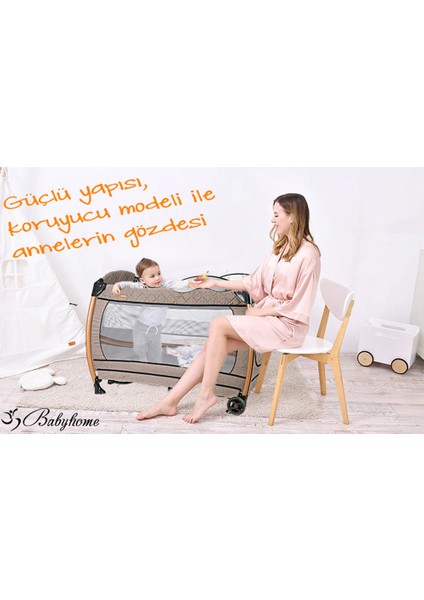 600 Nanny 70x110 Bebek Oyun Parkı Park Yatak Beşik