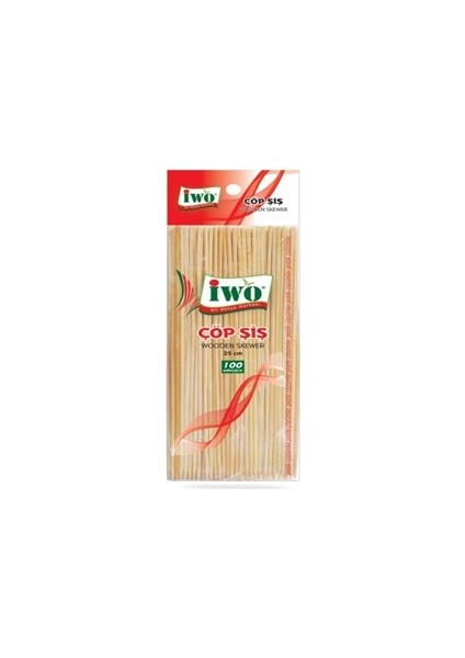İWO 100 Adet 25 cm Çöp Şiş