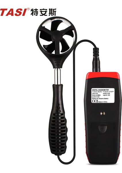 Tasi TA8165 Dijital Rüzgar ve Sıcak Ölçer Anemometre Ta 8165 TA-8165