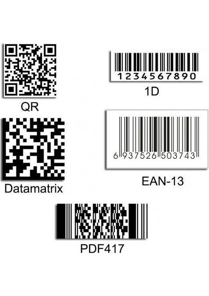 F-18w 2D 1D Qr Kod Karekod Aşı Kablosuz Barkod Okuyucu