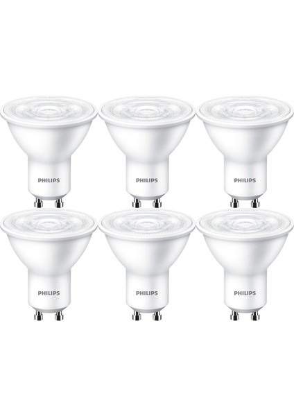 Phılıps 3.2W Essential 40W GU10 4000K Kırık Beyaz LED Ampul 10 Adet