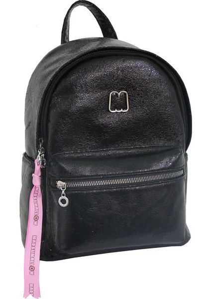 Hamptons Metallic Black Mini Okul Çantası 62920