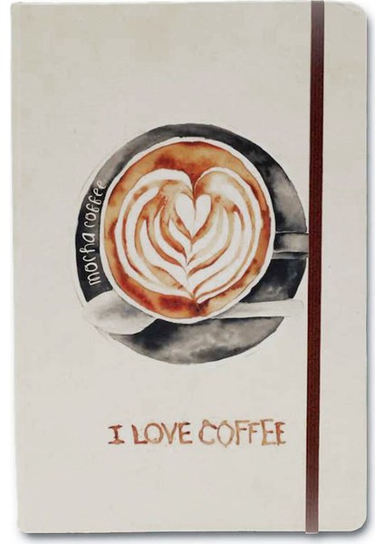 I Love Mocha Coffee A6 Çizgisiz Defter