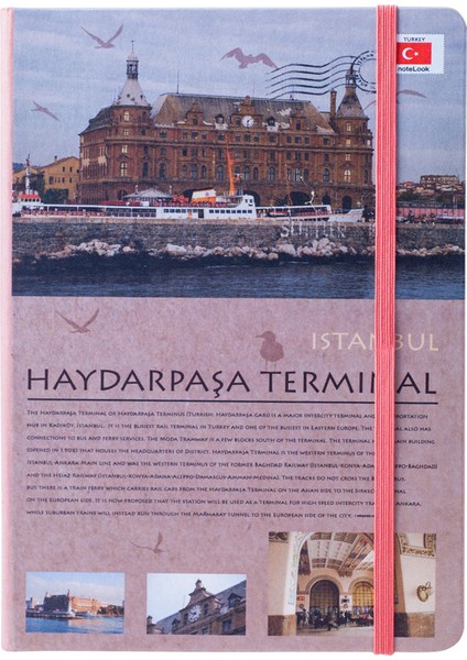 Travel Around Turkey Haydarpaşa A6 Çizgisiz Defter