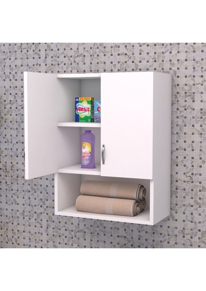 Beyaz Çamaşır Makinası Üst Dolabı modelleri