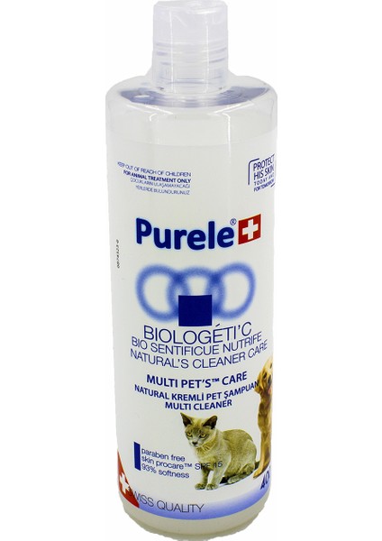 Biologetic Kremli Kedi ve Köpek Şampuanı 400 ml