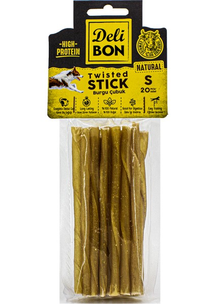 Burgu Çubuk İnce Boy 20'li Paket Naturel