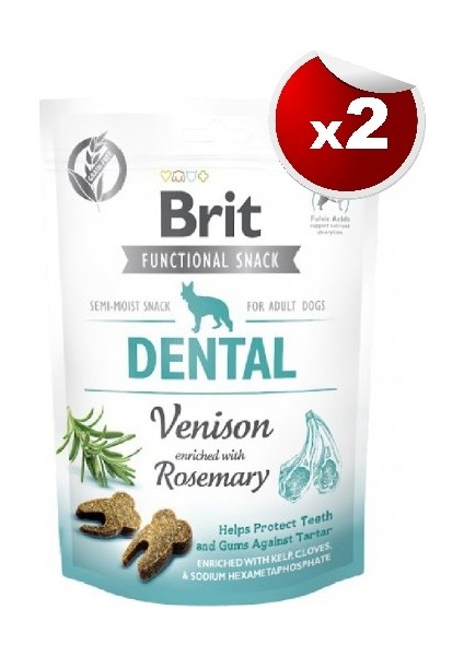 Dental Geyik ve Biberiye Ağız/diş Sağlığı Tahılsız Köpek Ödülü 150 gr x 2 Adet