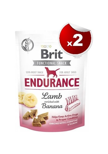 Endurance Kuzu Etli Aktif Tahılsız Köpek Ödülü 150 gr x 2 Adet