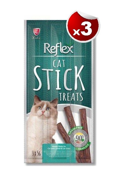 Kuzulu ve Kedi Otlu Kedi Ödül Çubuğu x 3 Adet