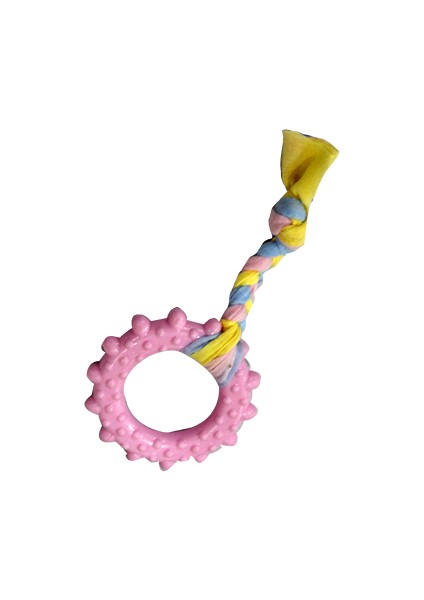Puppy Pembe Çark Diş Kaşıma Oyuncağı 17 cm