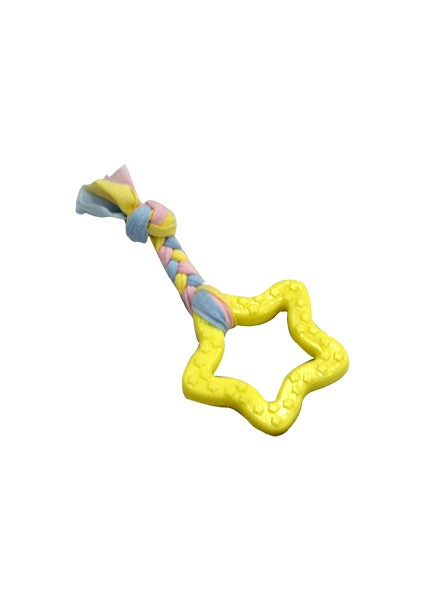 Puppy Toys Sarı Beşgen Diş Kaşıma Oyuncağı
