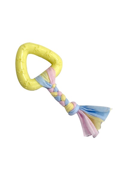 Puppy Sarı Üçgen Diş Kaşıma Oyuncağı 19 cm