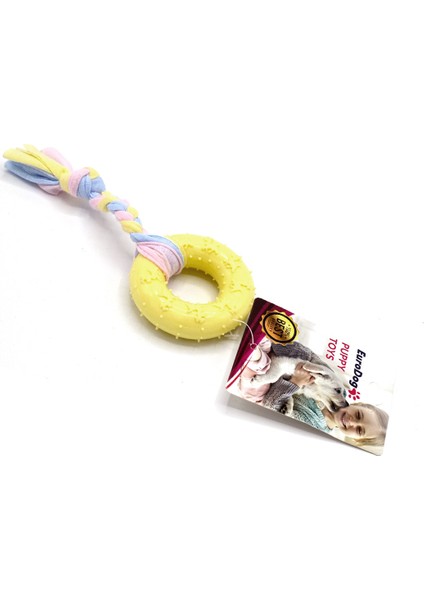 Puppy Sarı Ufak Halka Diş Kaşıma Oyuncağı 16 cm