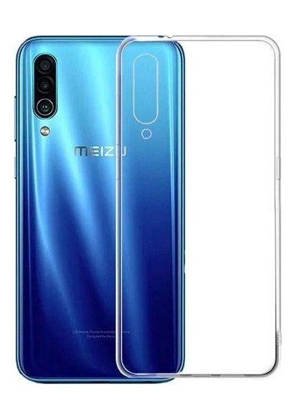 Meizu 16XS Kılıf Zore Süper Silikon Kamera Korumalı Şeffaf