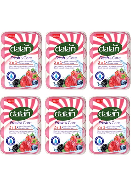 Sabun Fresh & Care 2 In 1 Kremsi Dokunuş Orman Meyveleri 6 Paket