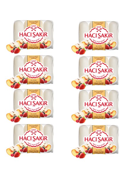 Güzellik Sabunu Klasik Meyve Tazeliği 4X70GR 8 Adet