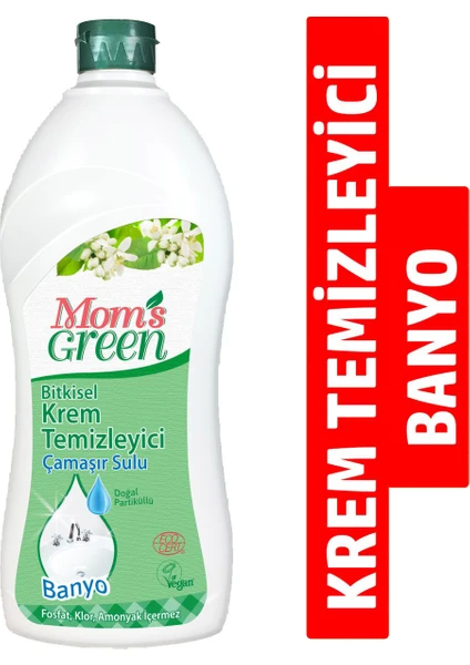 Mom's Green Bitkisel Krem Temizleyici Banyo - Bitkisel Çamaşır Sulu