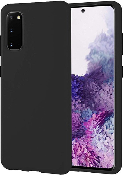 Samsung Galaxy S20 Kılıf Delux Silky Termoplastik Desite Siyah