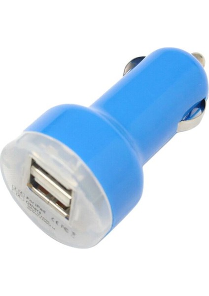 PL-9109 2.1A/1A Araç Çakmaklık USB Şarj - Mavi