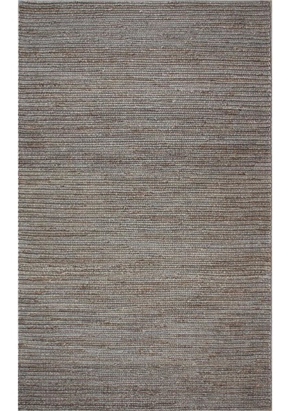 Choti Fine Dark Grey Koyu Gri Jüt El Dokuma Sisal Hasır Kilim