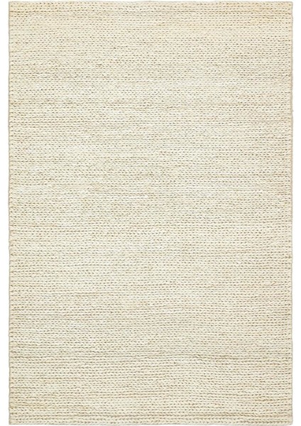 Choti White Beyaz Jüt El Dokuma Örgü Sisal Hasır Kilim