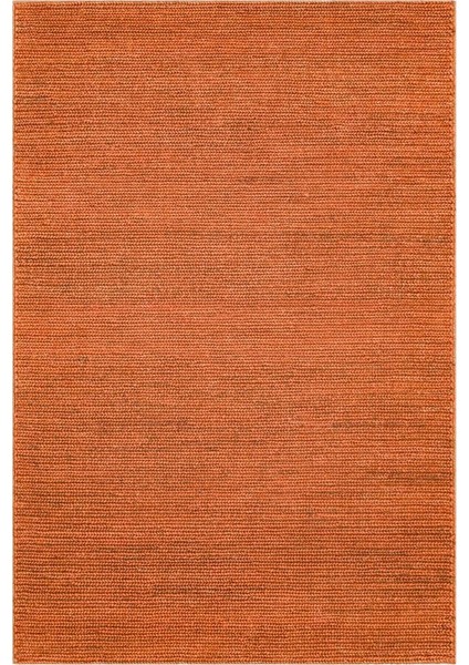 Fine Rust Kiremit Jüt El Dokuma Örgü Sisal Hasır Kilim