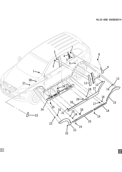 Chevrolet Captiva Ön Sağ Çamurluk Ağız Bakaliti fiyatları