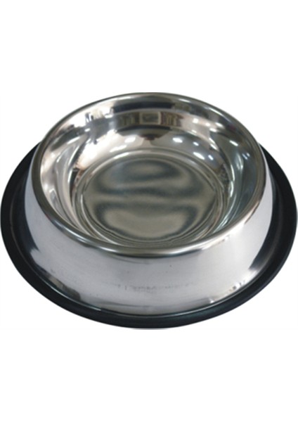 Siyah Kaymaz Tabanlı Çelik Kedi ve Köpek Mama Kabı 24 Oz - 720 ml