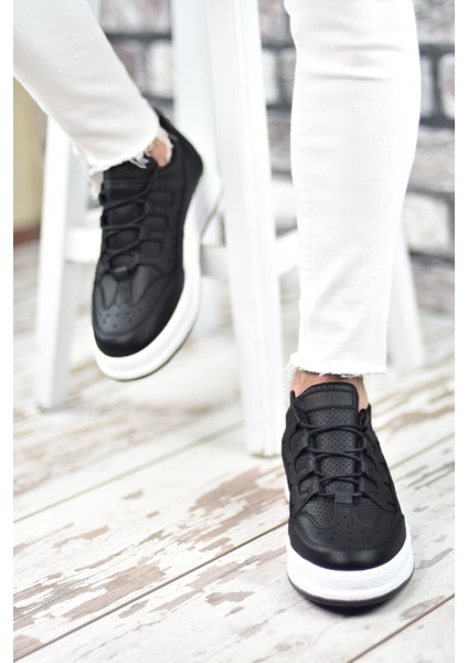 Siyah Beyaz Erkek Sneaker