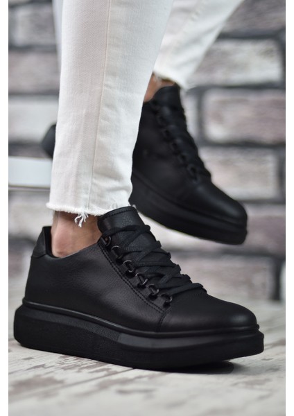 Siyah Siyah Erkek Sneaker