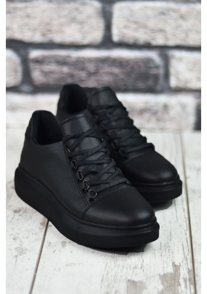 Siyah Siyah Erkek Sneaker