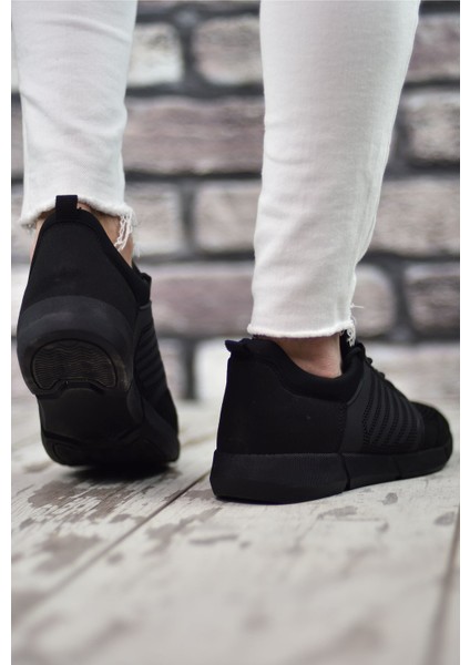 Siyah Siyah Sportz Erkek Sneaker