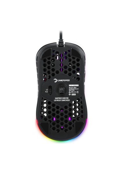 GamePower Sendo RGB Matte (Mat) Optik 10.000DPI 6 Tuş Gaming Mouse