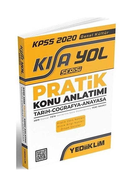 ​Yediiklim Yayınları 2020 KPSS Tarih Coğrafya Anayasa Pratik Konu Anlatımı Kısayol Serisi