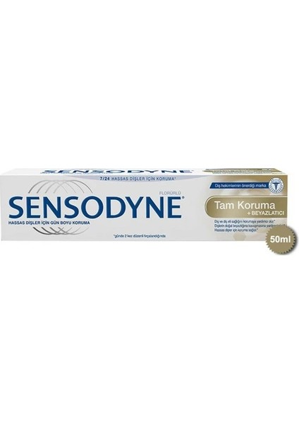 Tam Koruma ve Diş Macunu 50 ml + Sensodyne Diş Eti Bakımı Yumuşak Diş Fırçası