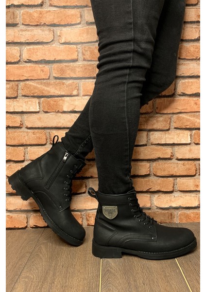 Siyah Erkek Fermuarlı Bot 0012655 fiyatları