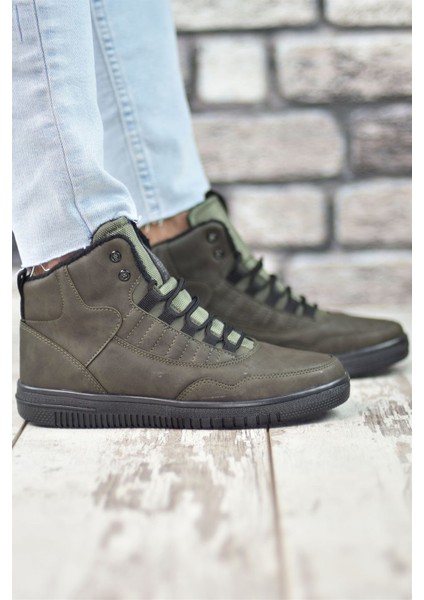 Haki Yeşili Erkek Sneaker Bot