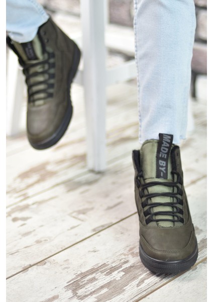 Haki Yeşili Erkek Sneaker Bot