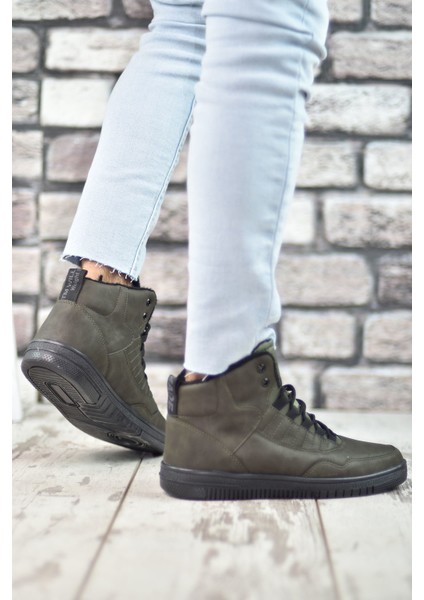 Haki Yeşili Erkek Sneaker Bot